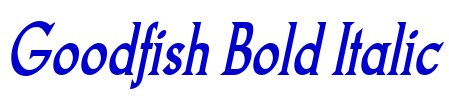 Goodfish Bold Italic fonte